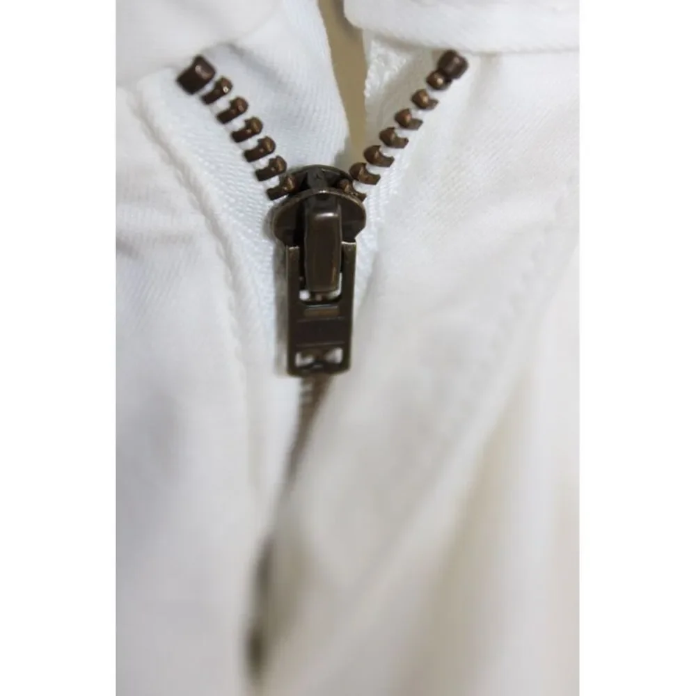 Brooks Brothers Mens White Chino Pants 100% Cotton Button Size L